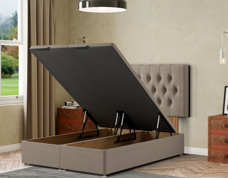 Belgrave Ottoman Bed | Luxury Upholstery with Storage | Sloomy