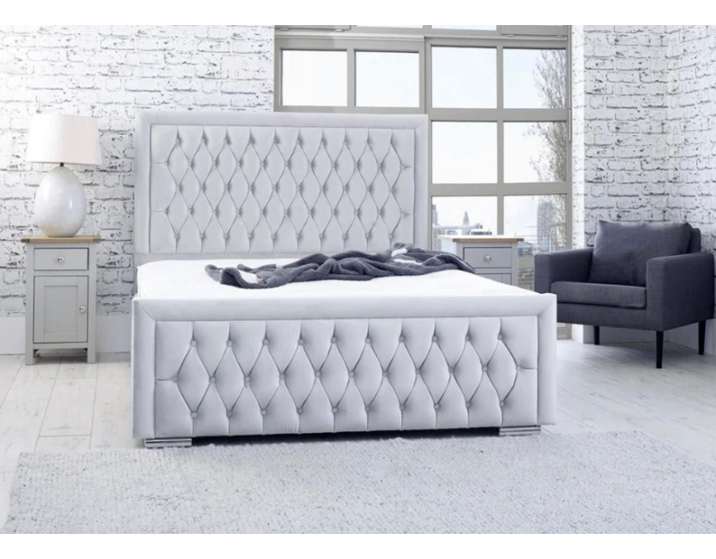 Hilton Bed Frame | Premium Upholstered Luxury Bed | Sloomy