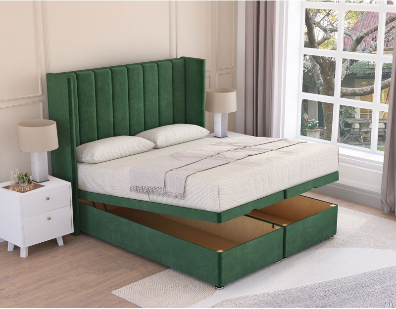 Falcon Ottoman Bed | Modern, Plush Storage Bed | Sloomy