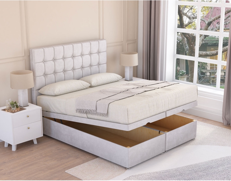 Alabama Ottoman Bed | Modern Panelling, Great Storage | Sloomy