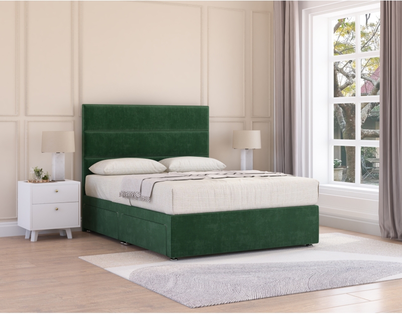 Texas Divan Bed | Upholstered Classical Divan | Sloomy