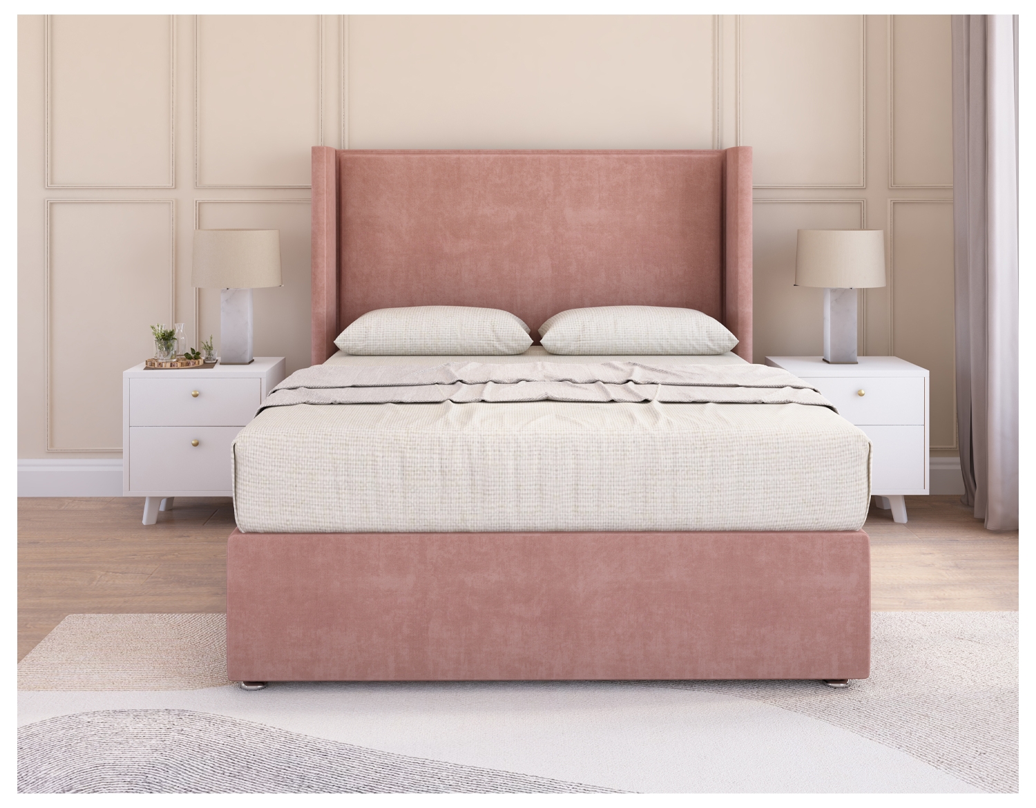 Devonshire Divan Bed Set | 6+ Sizes | Storage | 20+ Colors | Sloomy