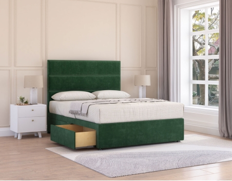 Texas Divan Bed | Upholstered Classical Divan | Sloomy