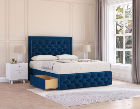 Vienna Divan Bed Set | Upholstered Classic Style | Sloomy