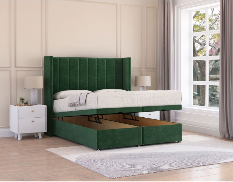 Falcon Ottoman Bed | Modern, Plush Storage Bed | Sloomy