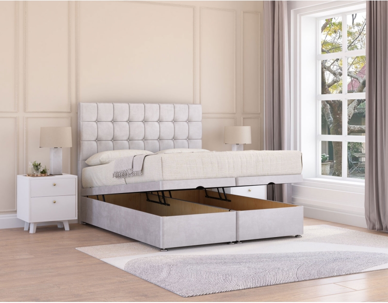 Alabama Ottoman Bed | Modern Panelling, Great Storage | Sloomy