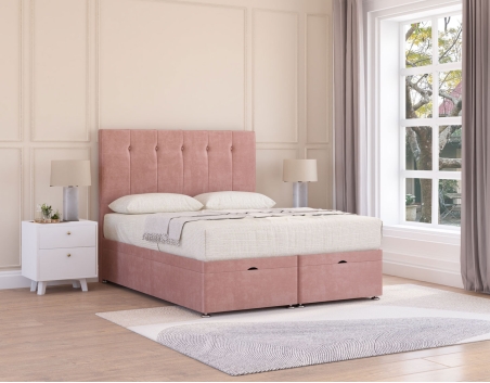 Highbury Ottoman Bed | Modern Panelling with Storage | Sloomy