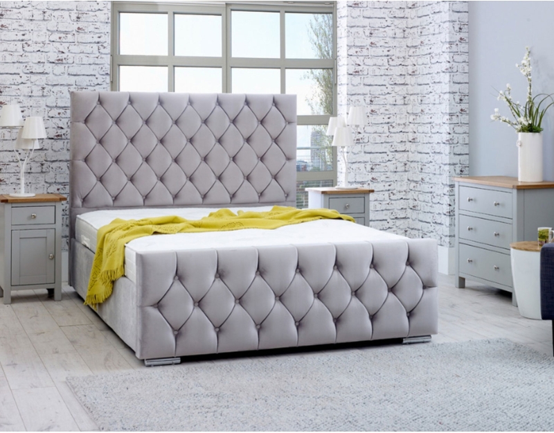 Mayfair Bed Frame | Buttoned Diamond Panels | Sloomy