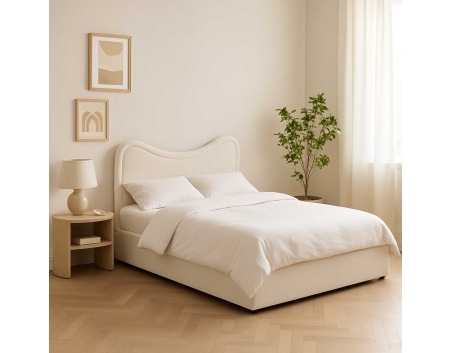 Aurelia Ottoman Bed – Beautiful Boucle Bliss