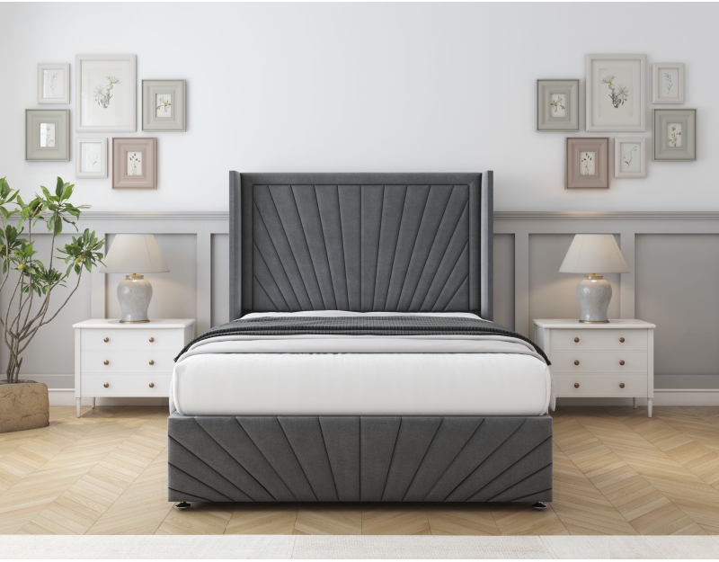 Rutherford Divan Bed Set | 6+ Sizes | Storage | 20+ Colors | Sloomy