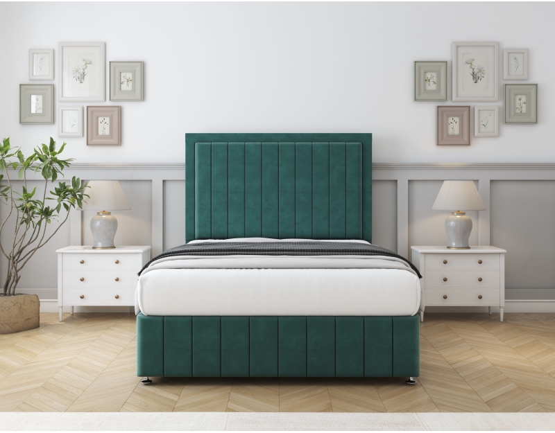 Pemberton Divan Bed Set | 6+ Sizes | Storage | 20+ Colors | Sloomy