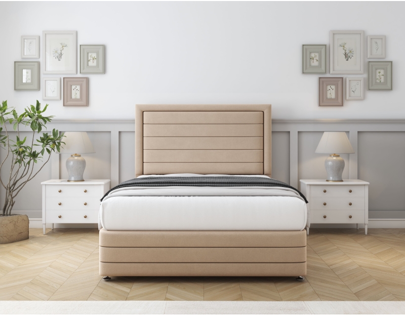 Ashford Divan Bed Set | 6+ Sizes | Storage | 20+ Colors | Sloomy