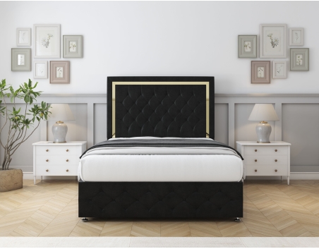Sofia Gold Bed | Elegant, Classic & Luxurious Divan | Sloomy