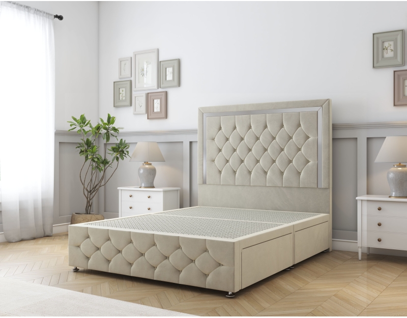 Sofia Chrome Bed | Elegant, Classic & Luxurious Divan | Sloomy