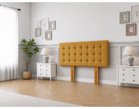 Alabama Headboard | Modern Panelled Cushioning | Sloomy