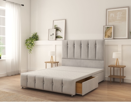 Cambridge Divan Bed Set | 6+ Sizes | Storage | 20+ Colors | Sloomy