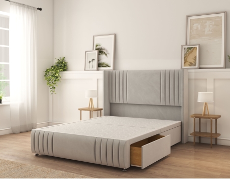Camden Divan Bed Set | 6+ Sizes | Storage | 20+ Colors | Sloomy