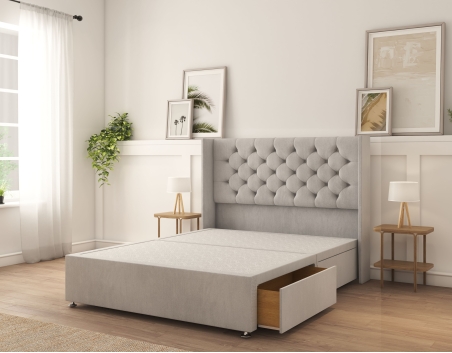 Dior Divan Bed | 6+ Sizes | Storage | 20+ Colors | Sloomy