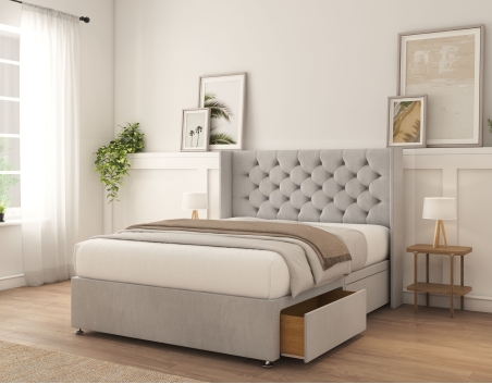 Dior Divan Bed Set | 6+ Sizes | Storage | 20+ Colors | Sloomy
