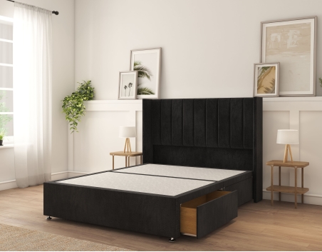Falcon Divan Bed | 6+ Sizes | Storage | 20+ Colors | Sloomy