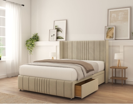 Hargrave Divan Bed Set | 6+ Sizes | Storage | 20+ Colors | Sloomy