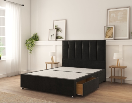 Highbury Divan Bed | 6+ Sizes | Storage | 20+ Colors | Sloomy
