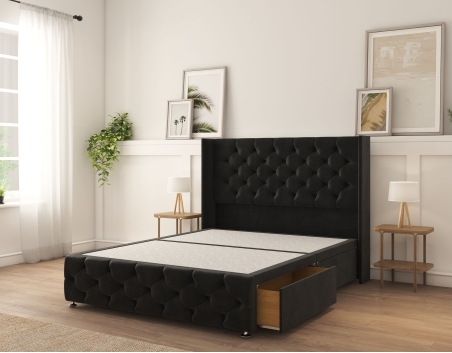 Luthor Divan Bed Set | 6+ Sizes | Storage | 20+ Colors | Sloomy