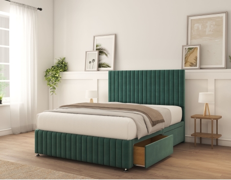 Madison Divan Bed Set | 6+ Sizes | Storage | 20+ Colors | Sloomy