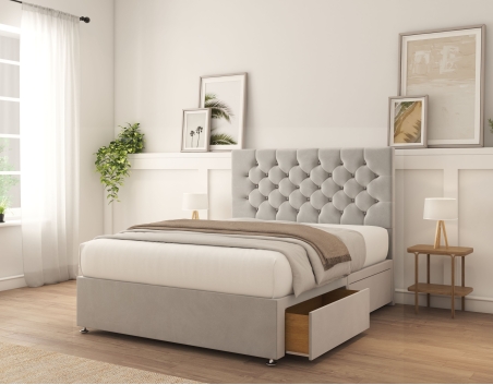 Mayfair Divan Bed Set | 6+ Sizes | Storage | 20+ Colors | Sloomy