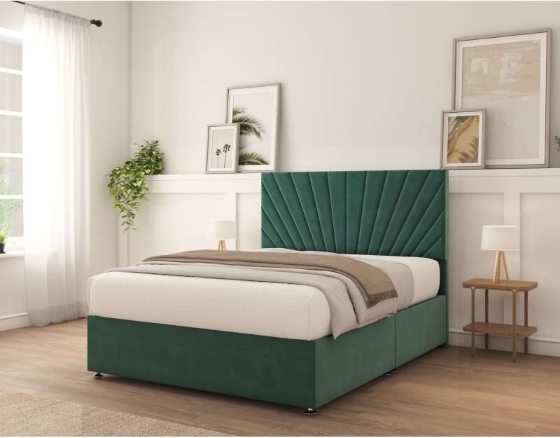 Kingsley Divan Bed With Mattress | 6+ Sizes | Storage | 16+ Colors | Sloomy