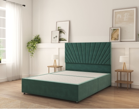 Kingsley Divan Bed With Mattress | 6+ Sizes | Storage | 16+ Colors | Sloomy