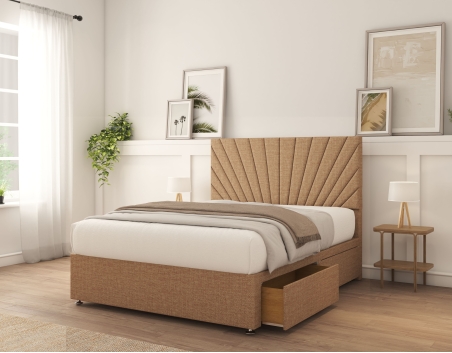 Kingsley Divan Bed With Mattress | 6+ Sizes | Storage | 16+ Colors | Sloomy
