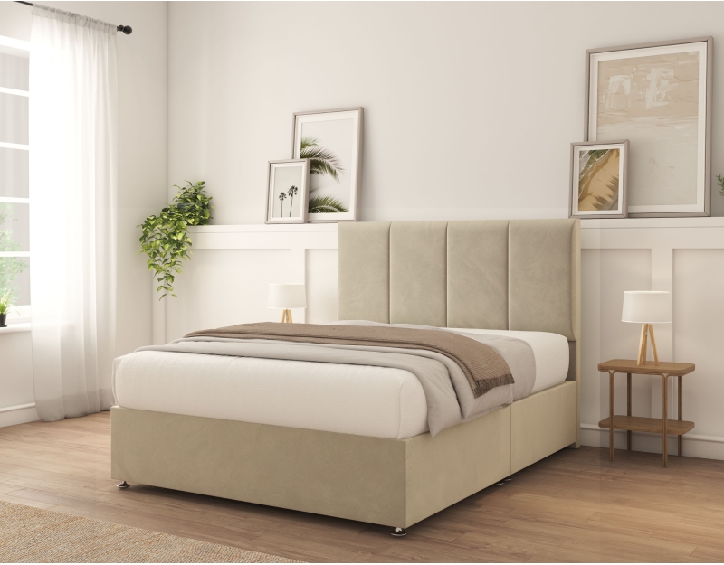 Lancaster Divan Bed With Mattress | 6+ Sizes | Storage | 16+ Colors | Sloomy