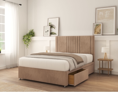 Langston Divan Bed With Mattress | 6+ Sizes | Storage | 16+ Colors | Sloomy
