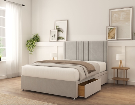 Langston Divan Bed With Mattress | 6+ Sizes | Storage | 16+ Colors | Sloomy