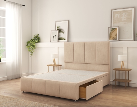 Lisbon Divan Bed With Mattress | 6+ Sizes | Storage | 16+ Colors | Sloomy