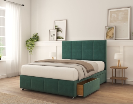 Lisbon Divan Bed With Mattress | 6+ Sizes | Storage | 16+ Colors | Sloomy
