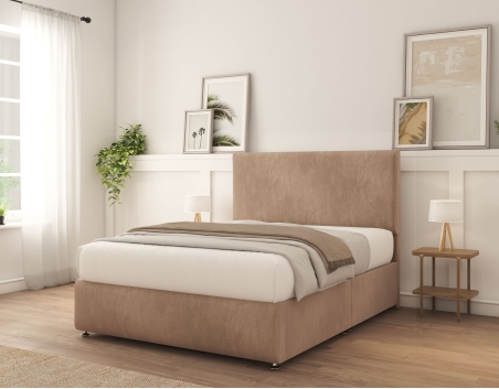 Rutherford Divan Bed With Mattress | 6+ Sizes | Storage | 16+ Colors | Sloomy