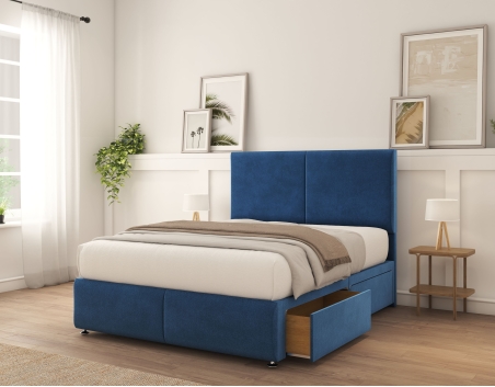 Vienna Divan Bed With Mattress | 6+ Sizes | Storage | 16+ Colors | Sloomy