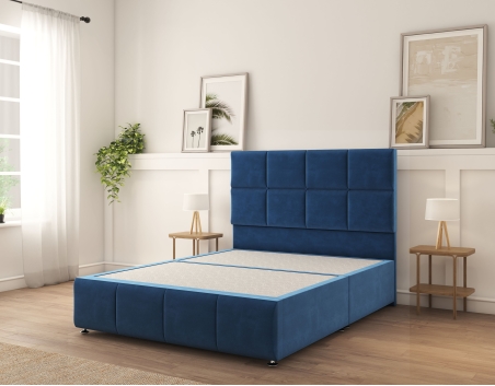 Sterling Divan Bed With Mattress | 6+ Sizes | Storage | 16+ Colors | Sloomy