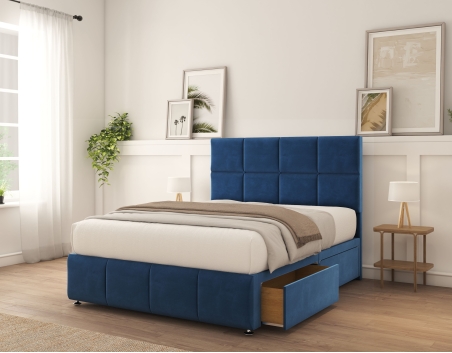 Sterling Divan Bed With Mattress | 6+ Sizes | Storage | 16+ Colors | Sloomy
