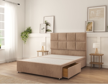 Brington Divan Bed With Mattress | 6+ Sizes | Storage | 16+ Colors | Sloomy