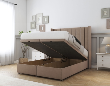 Falcon Ottoman Bed | 5 Sizes | Storage | 16 Colors | Sloomy
